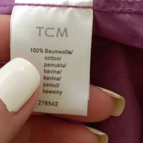 TCM blouse spring with three-quarter sleeves like new, purple, size S