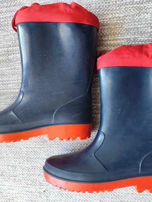 Rubber boots used size 30 blue and red