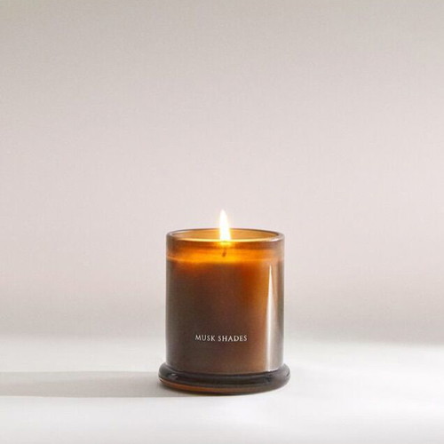 Zara Home luxury mini candle set new, 3 Musk Shades with lid