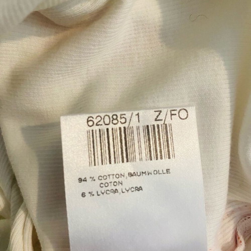 Marccain sport top like new, white with coral stripes