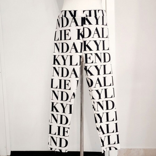 Kendall + Kylie Leggings new, white and black, XL (42)