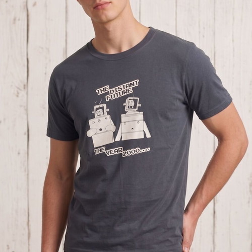 Flight of the Conchords T-shirt used, Sol's, dark grey, size M