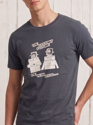 Flight of the Conchords T-shirt used, Sol's, dark grey, size M
