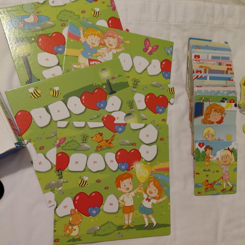 Educational game with cards like new, language development