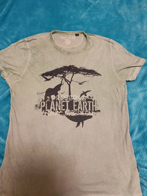 Лятна тениска Navy & Green XL като нова, зелена