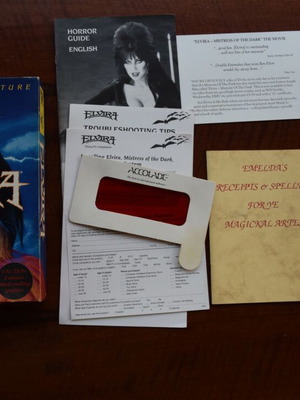 Elvira 1990 PC Big Box μεταχειρισμένο παιχνίδι περιπέτειας, 8x δισκέτες 5.25"