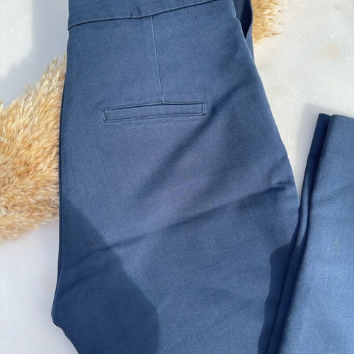 Stradivarius dark blue fabric pants used, size 34