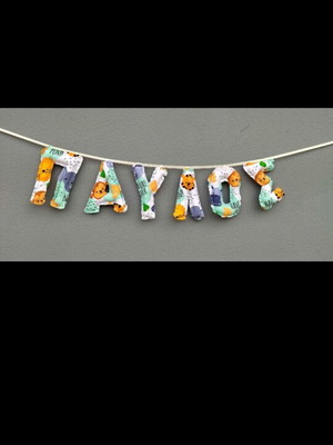 Baby fabric banner new, customizable color and design