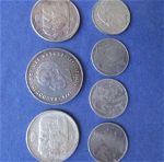 Βέλγιο ασημενιο λοτ 7 νομισματων