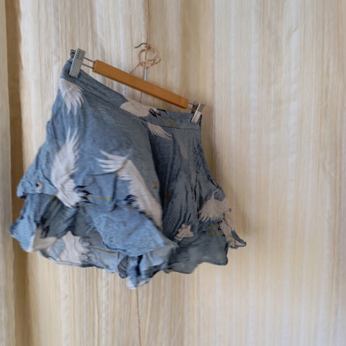 Zara shorts like new, airy, size M, gray and blue