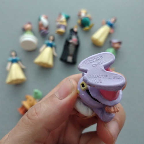 Snow White and The Seven Dwarfs Disney McDonald's Collectable Figures bundle of 14 used