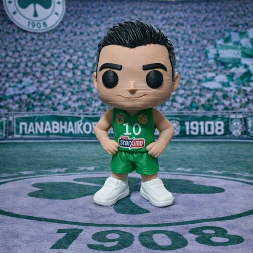 Kostas Sloukas Panathinaikos figure new, handmade PLA+