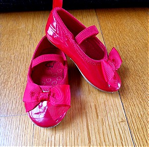 Παιδικά παπούτσια Μπαλαρίνες κόκκινες για κορίτσι Νο21