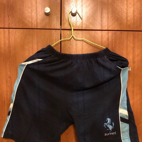 Shorts used for 10 years old, black and blue, comfortable