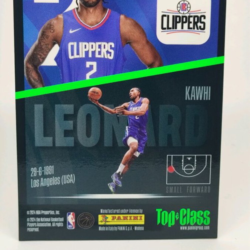 NBA collectible card Leonard Holo Giants like new