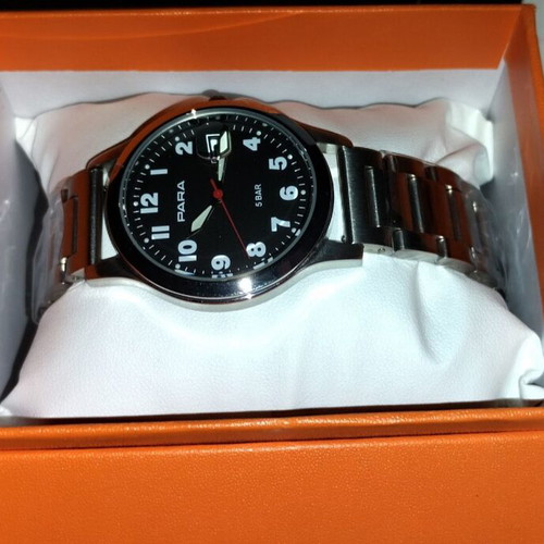 Para H.S.E German Watch, Citizen Quartz, Black and Silver