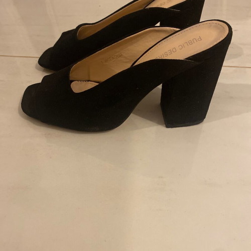 Public Desire mules like new, black, size 39