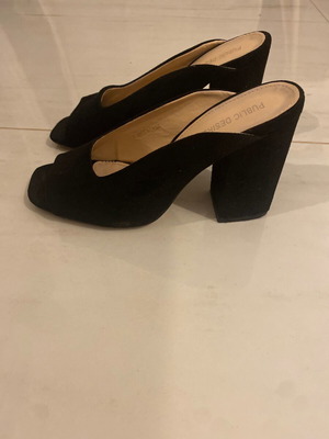 Public Desire Mules σαν καινούργιο, μαύρα, μέγεθος 39