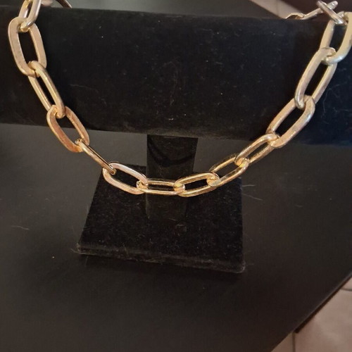 Women's necklace set like new, gold color, stainless steel