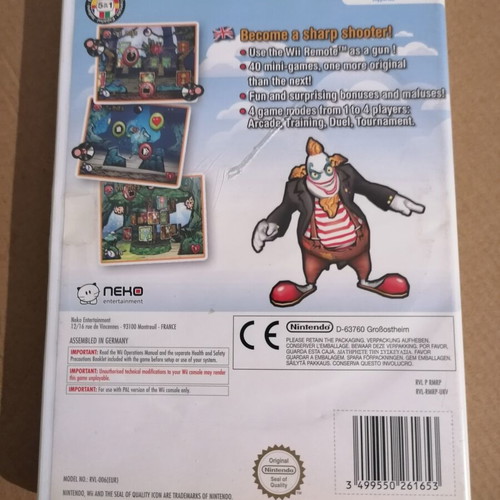 Cocoto Magic Circus Nintendo Wii game used, shooting genre