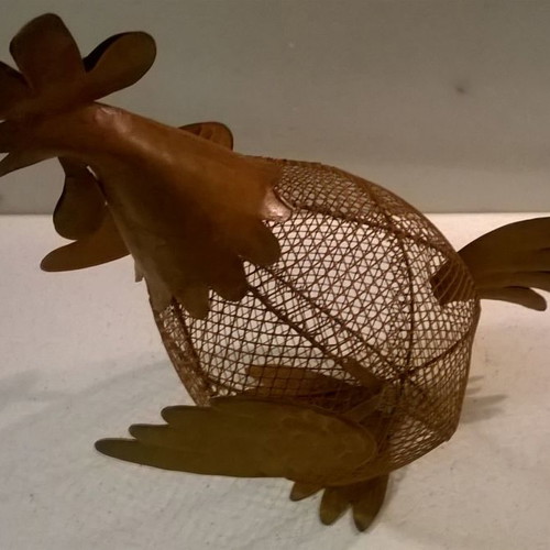 Decorative wire rooster new
