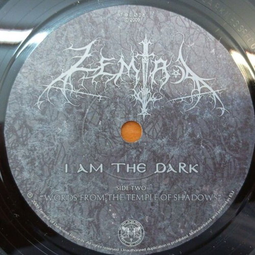 Zemial I Am The Dark 7'' vinyl, like new, Greek heavy black metal