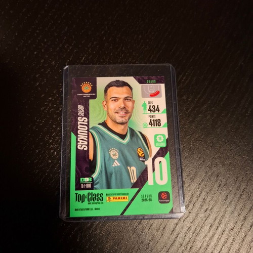 Kostas Sloukas Panini Top Class Euroleague 2025/2026 card new