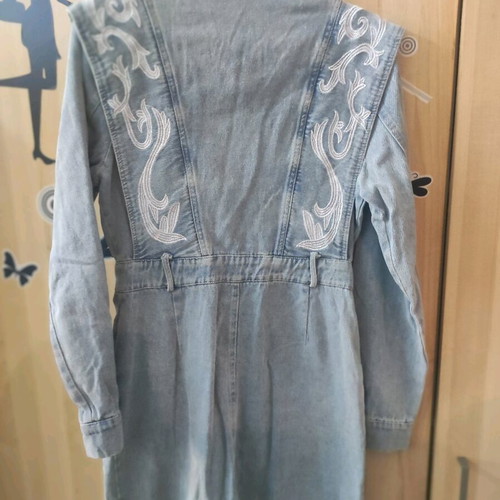Denim dress with buttons new