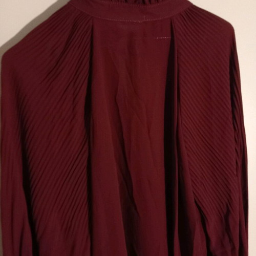 Burgundy blouse transparent, size M 38 10
