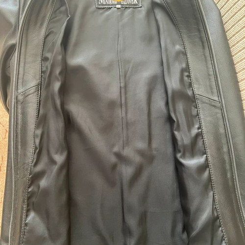 Women's leather jacket Vera Pelle black XL like new