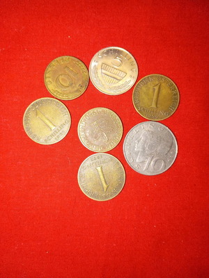 Austrian coins used, pack