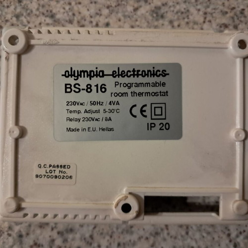 Olympia BS-816 radiator thermostat used