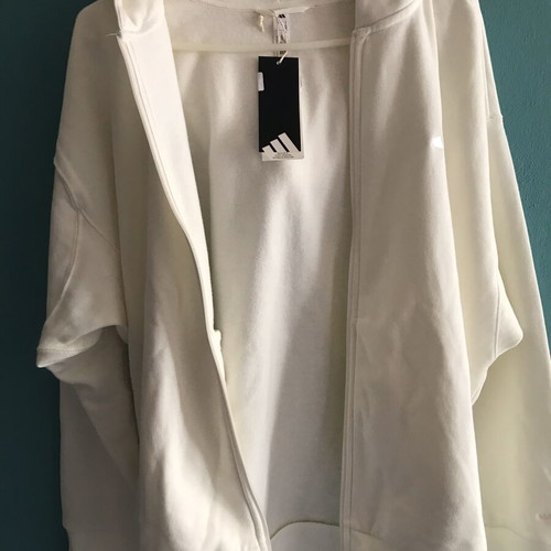 Adidas Sportswear All SZN women's hoodie jacket off white, new