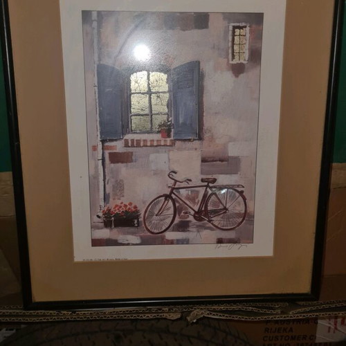 Medium-sized framed art used 42x37 with box now