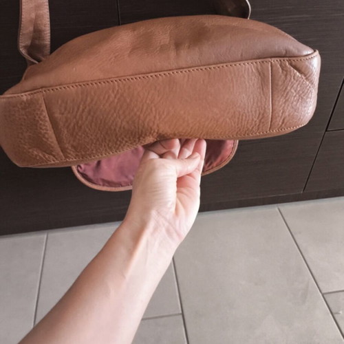 Longchamp leather shoulder bag brown like new