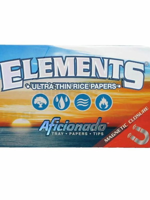 Elements Aficionado 1 1/4 rolling papers new with tips