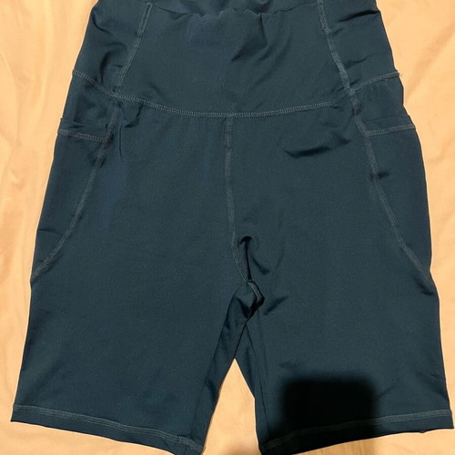 Cycling shorts Small dark blue/teal like new with pocket Shein