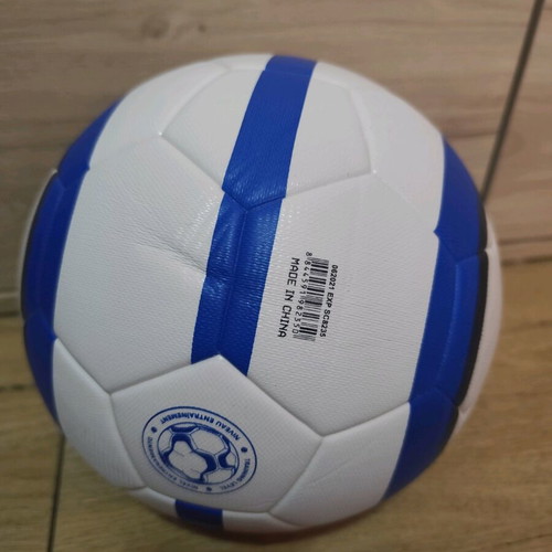 Football ball new white and blue, standard size