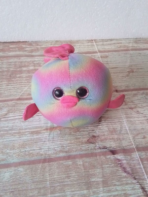 Ty Beanie Ballz Fish Rainbow plush 2013 used