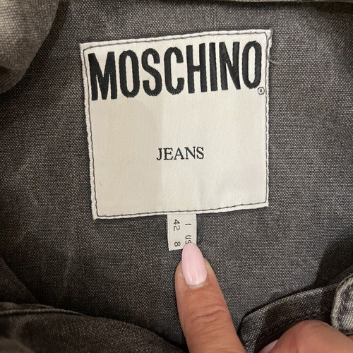Moschino Jeans Grey Vest Top like new, military style