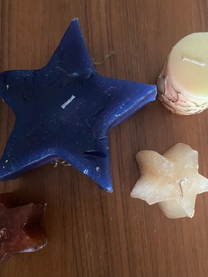 Candles like new, set of 4 pieces