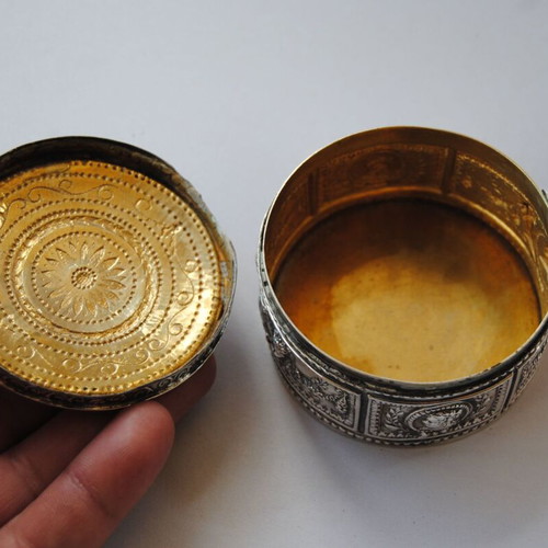 Kremos silver box used, Neveska (Nymfaio), rare