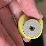 Yellow cabinet knobs, set of 5