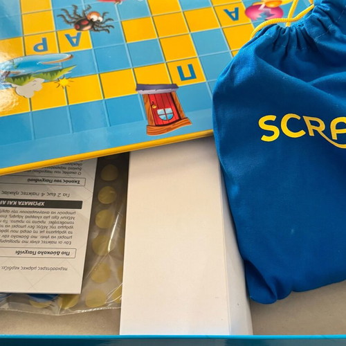 Scrabble Junior board game used for ages 6-10