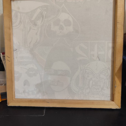 Painting with famous rock and metal bands, like new