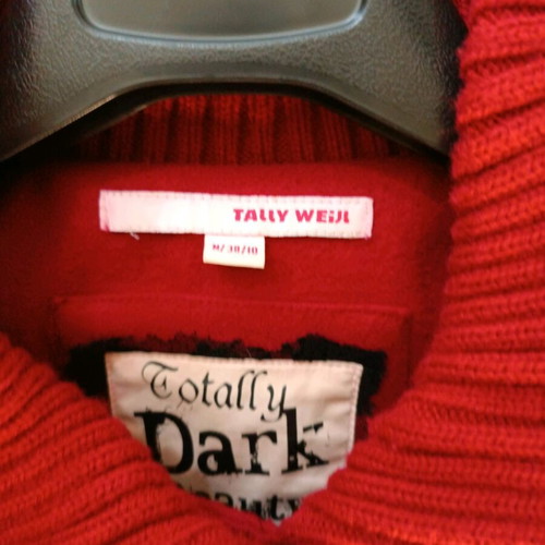 Tally Weijl red coat like new, size medium