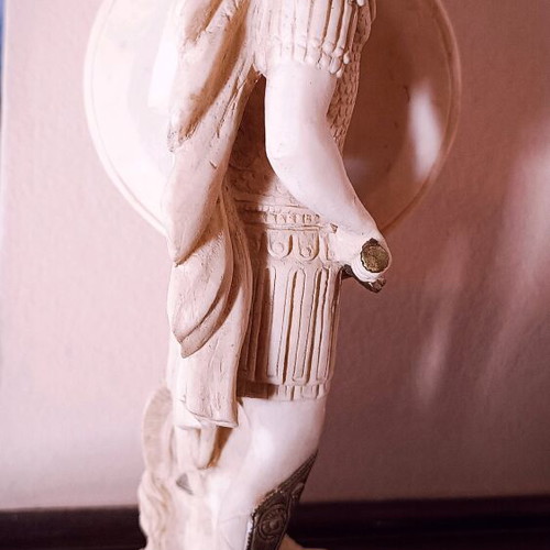 Alexander the Great statue new alabaster with museum patina