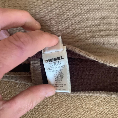 Diesel scarf like new, beige and brown