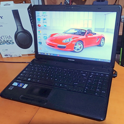 Toshiba Satellite C660 laptop used, Intel Pentium, 4GB RAM, 500GB HDD, Windows 10