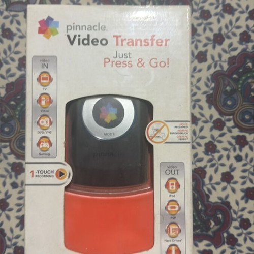 Pinnacle Video Transfer device for analog to USB digitization, new
